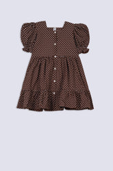 Brown Girl's Printed Top